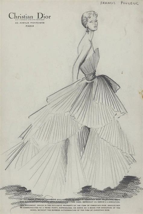 christian dior illustration|christian dior designs 1950s.